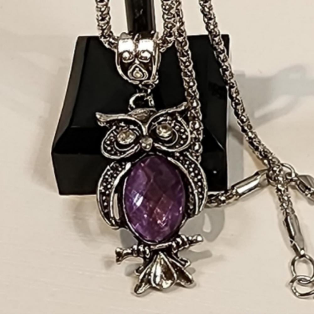 Owl Necklace With Adjustable Chain